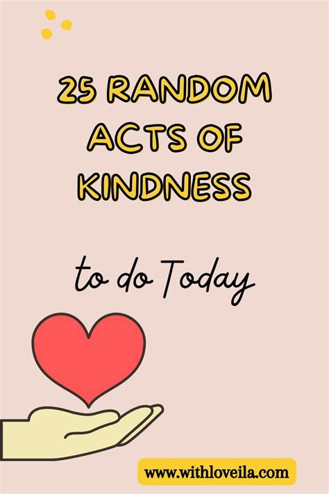 25 Random Acts Of Kindness For A Happier You