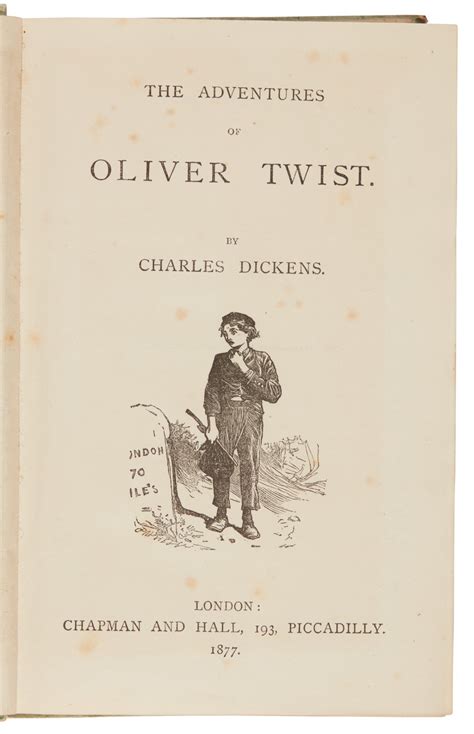 Dickens Oliver Twist 1877 Charles Dickens The Lawrence Drizen Collection Books