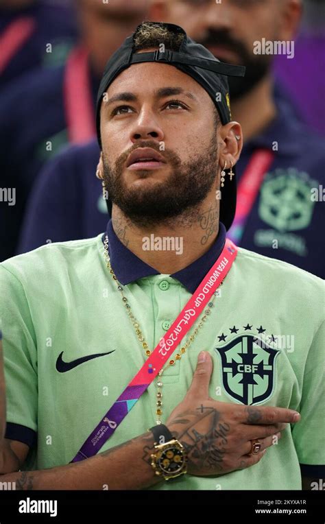 Brazils Neymar During The Fifa World Cup Group G Match At The Lusail