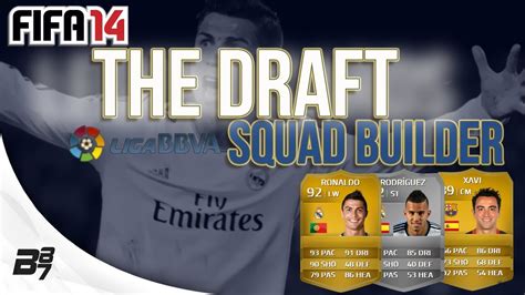 The Draft Bbva Squad Builder W Ronaldo Fifa Ultimate Team Youtube