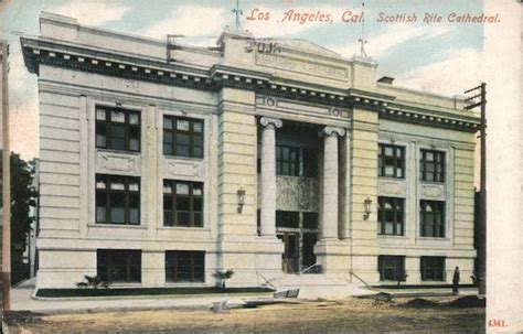 Scottish Rite Cathedral Los Angeles CA Postcard