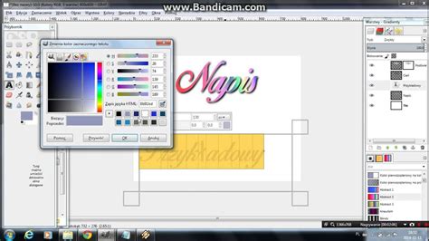 Poradnik Jak zrobić kolorowy napis w gimpie YouTube
