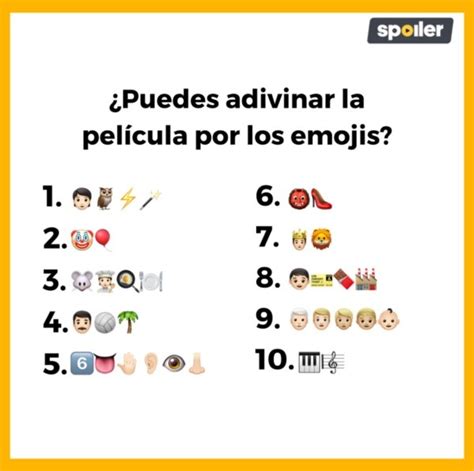 Imperdible Adivina Estas Pel Culas Con Emojis