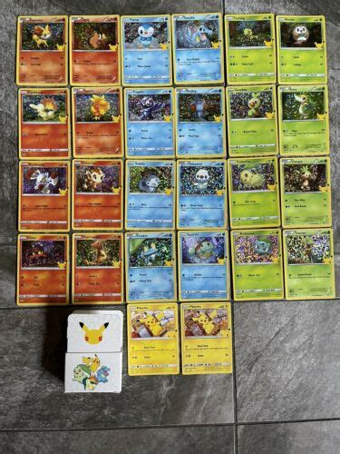 Pokemon Th Anniversary Mcdonalds Complete Card Master Set X