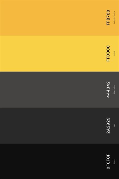 25 Best Black Color Palettes With Names And Hex Codes Artofit