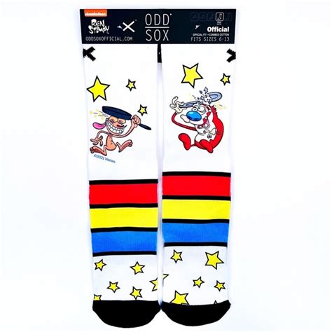 Nickelodeon Underwear Socks Odd Sox Ren And Stimpy Nickelodeon 9s