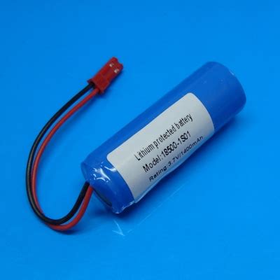 Li Ion 18500 3 7V 1400mAh PCB Protected Rechargeable Battery Module