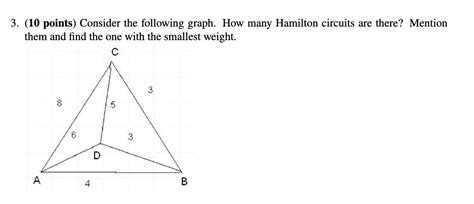 Solved 3 10 Points Consider The Following Graph How Many