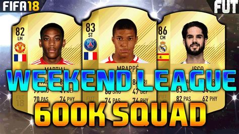 Fifa K K Squad Builder Feat Mbappe Martial Isco Weekend