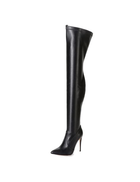 Giaro Arabella Black Matte Thigh Boots Bootilicious Style Giaro High