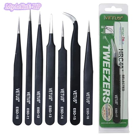 Buy Original 5pcs Esd Vatus Tweezers Stainless Steel