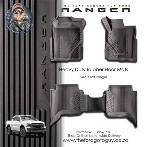 Ford Ranger Next Gen 2023 Heavy Duty Rubber Floor Mats For Sale The Ford Go To Guy