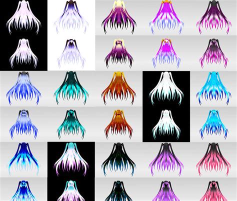 [ Mmd ] Tda Hair Texture 2 Dl By Hirvador On Deviantart