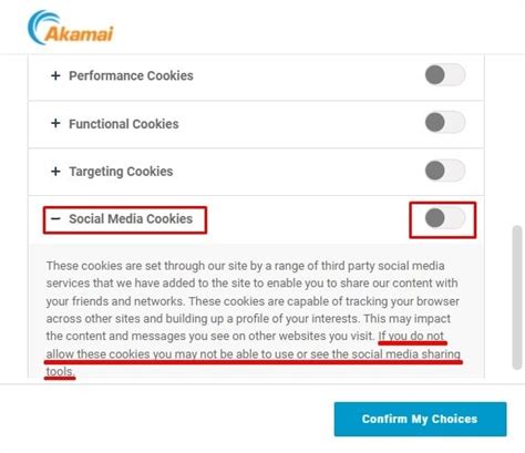 Social Media Cookies Termsfeed
