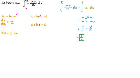 Question Video Evaluating The Definite Integral Of A Quotient By Using