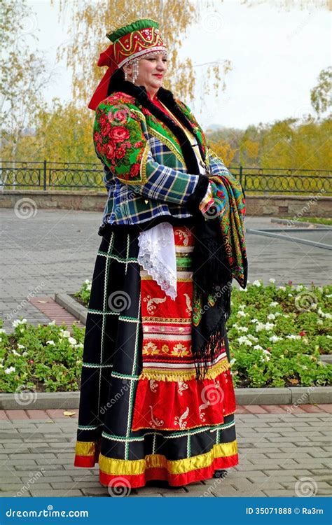 Female Russian National Costume Editorial Stock Photo Image 35071888