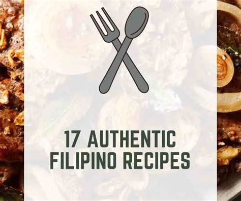 Authentic Filipino Recipes Quick Delicious