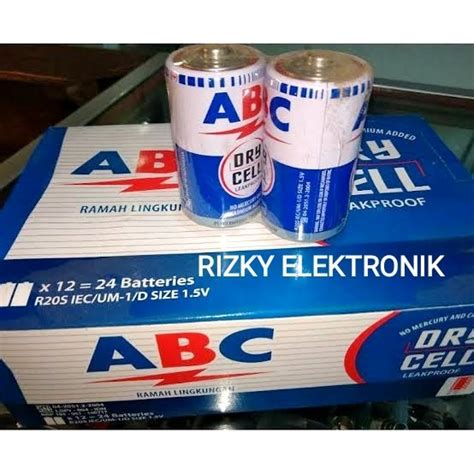 Jual Baterai Battery ABC Size D Besar Jumbo Batre R20S Kualitas Super