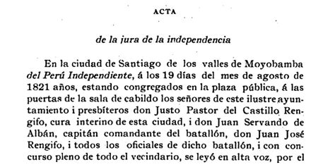 Indep Fuentes Históricas Del Perú