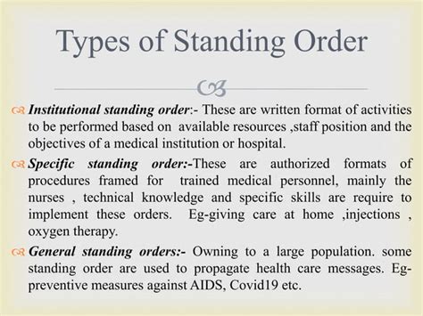 Nursing Manuals Protocols Standing Orders Ppt