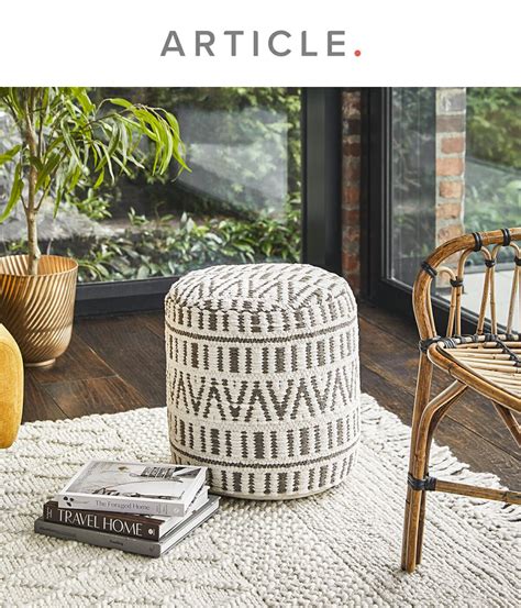 This Pouf Is A Fun Way To Add Pattern To Any Room Inspired By The