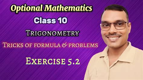 Class10 Unit 5 Trigonometry Exercise 5 2 Q N 1 2 3 Optional