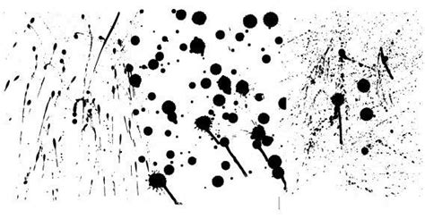 Grunge Ink Splatters Vector