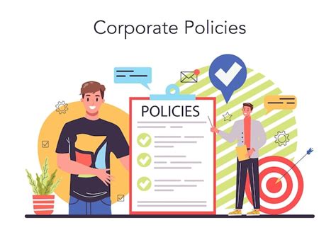 Premium Vector Corporate Policies Concept Corporate Relations