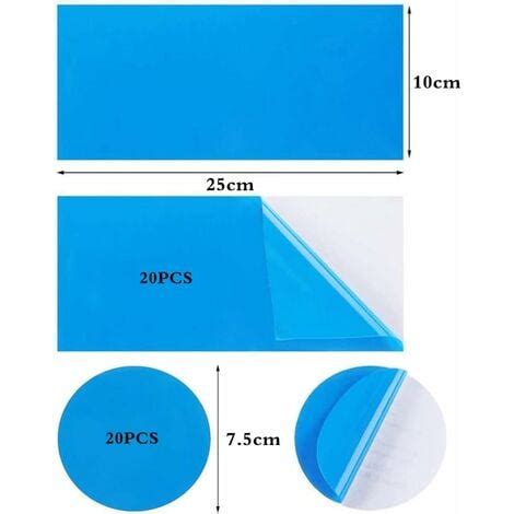 40 Pièces Rustine Piscine Kit de Réparation Patchs de Réparation Auto