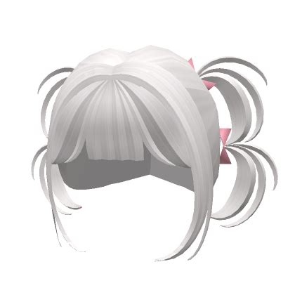 ɞ kawaii white bow wavy pigtails Roblox Item Rolimon s