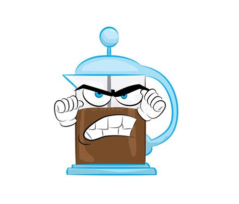 Angry Coffee Maker Cartoon Stock Illustration Illustration Of Maker