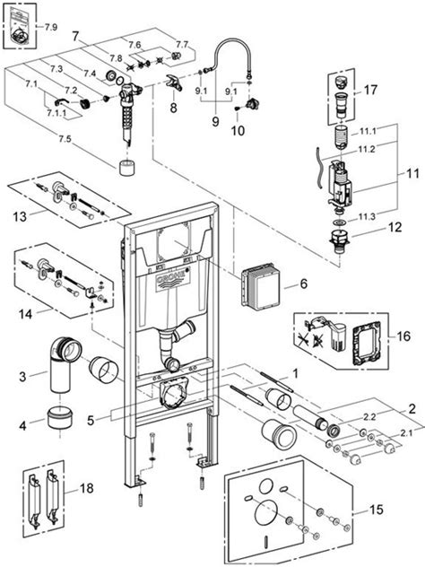 Grohe WC Element RAPID SL Spülkasten GD 2 externe Geruchsabsaugung