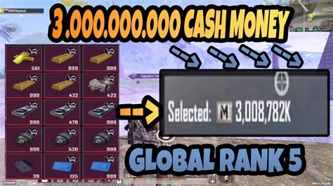 3 Billion Cash Money Global 5 4000 Gold Bars Pubg Metro Royale