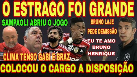 Boa Bruno Henrique Assina Demiss O De Bruno Lage Sampaoli Abriu O