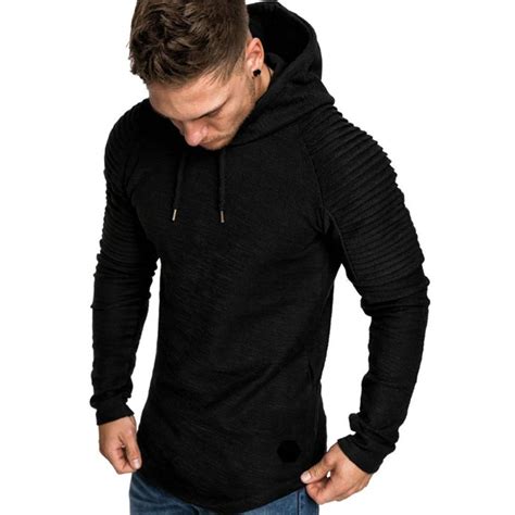 Cheap Price 2018 Autumn New Fashion Mens Hoodies Brand Men Solid Color