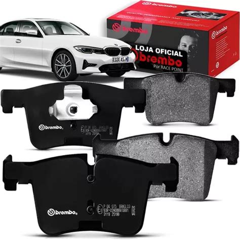 Kit Pastilha De Freio Dianteiro Sensor Brembo Bmw 328i F30