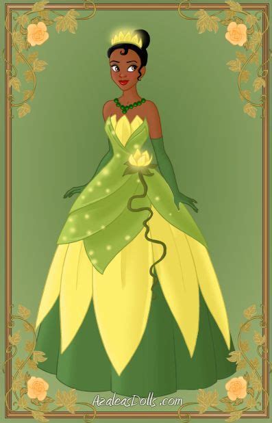 Tiana { Green Dress } By ~kawaiibrit On Deviantart Princess Tiana Disney Princess Art Disney