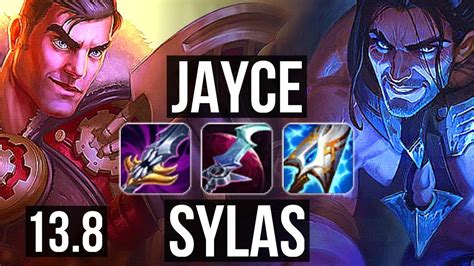 Jayce Vs Sylas Mid 8 1 11 400 Games 800k Mastery Dominating