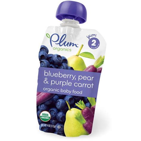 Check Out Plum Organics Second Blends Blueberry Pear Purple Carrot