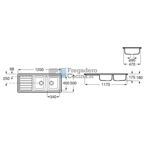 Fregadero Inoxidable Cubetas Escurridor Victoria Ed Roca