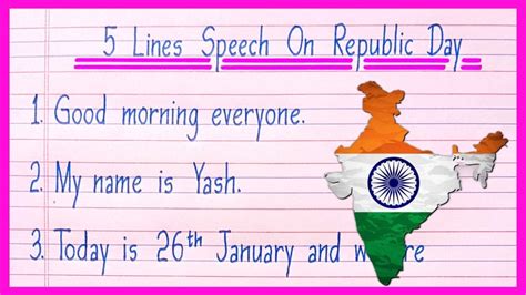 5 Lines Speech On Republic Day In English Republic Day Speech 2024