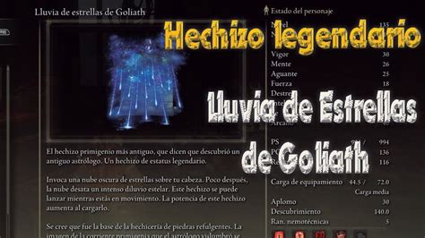 Elden Ring Hechizo Legendario LLuvia De Estrellas De Goliath YouTube