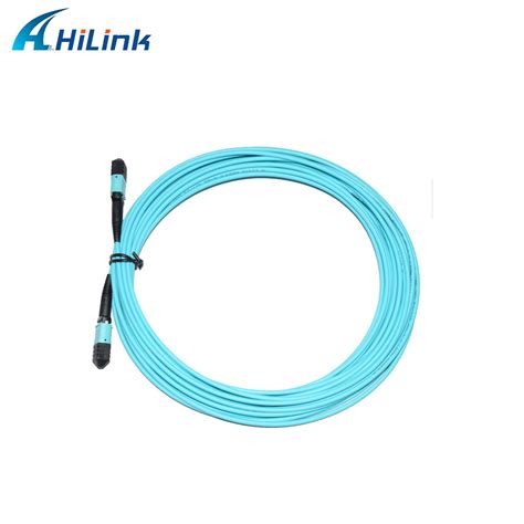 MPO MPO Fiber Cable 12 Core Multimode OM3 LSZH 3MM Female Type B