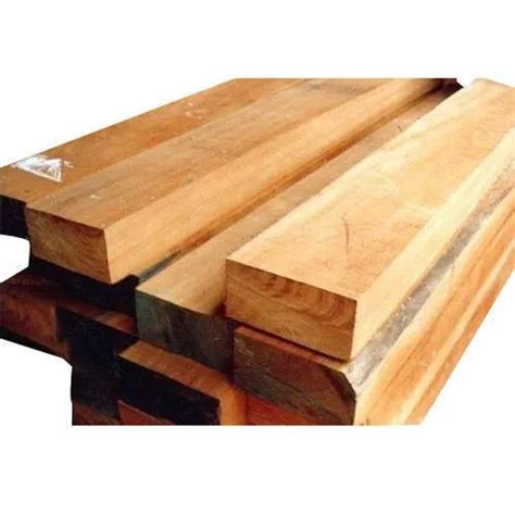 Brown Rectangular Ghana Teak Wood For Furniture Thickness 5 Inch At