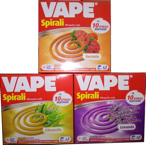 Sip Vape Insetticida Spirali Profumate Anti Zanzare Insetti Pz Varie