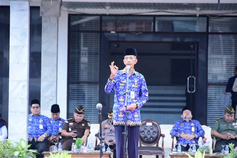 Pimpin Apel Hari Kesadaran Nasional Bupati Kasmarni Sampaikan Agenda