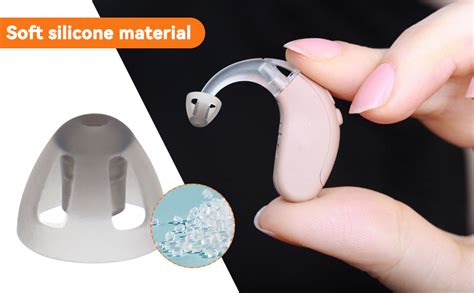 10pcs Hearing Aid Power Domes Medium 8mm Soft Silicone Open Domes Hearing Aid Ear Tips Hearing