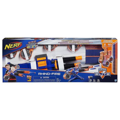 Nerf N Strike Elite Rhino Fire Motorized Double Barrel Blaster Играландия интернет магазин