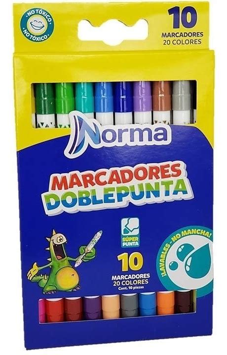 MARCADOR NORMA 10 DOBLE PUNTA La Rebaja