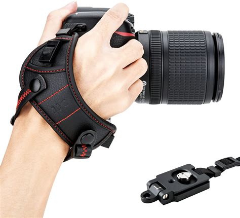 Amazon Jjc Deluxe Microfiber Camera Hand Strap Secure Padded